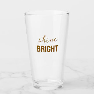 Shine Bright – Inspirational Glow Graphic T-Shirt Glass