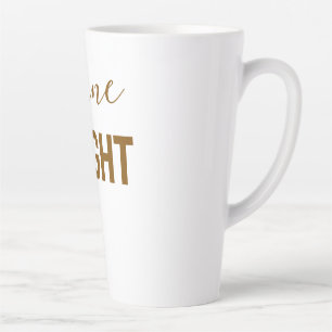 Shine Bright – Inspirational Glow Graphic T-Shirt Latte Mug