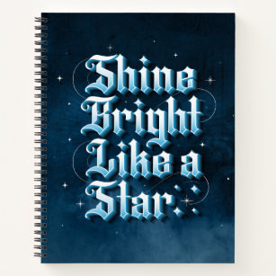 Shine Bright Like A Star Bullet Notebook