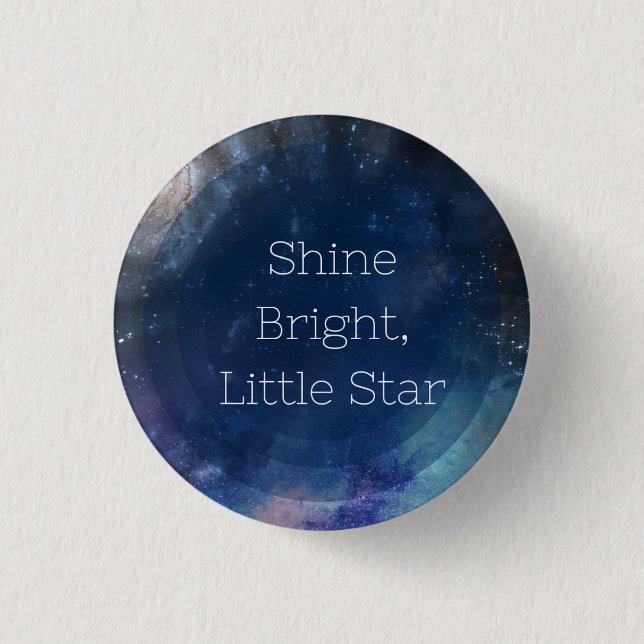 Shine Bright Little Star  3 Cm Round Badge (Front)