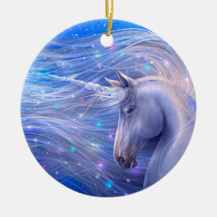 Shine Bright Magical Unicorn Ceramic Tree Decoration