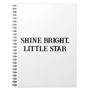 Shine Bright Motivational Notebook for Kids