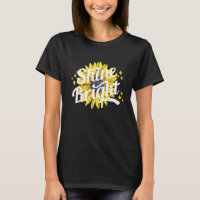 Shine Bright Sunflower Quote Summer