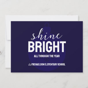 Shine Bright Year In Review Holiday Card