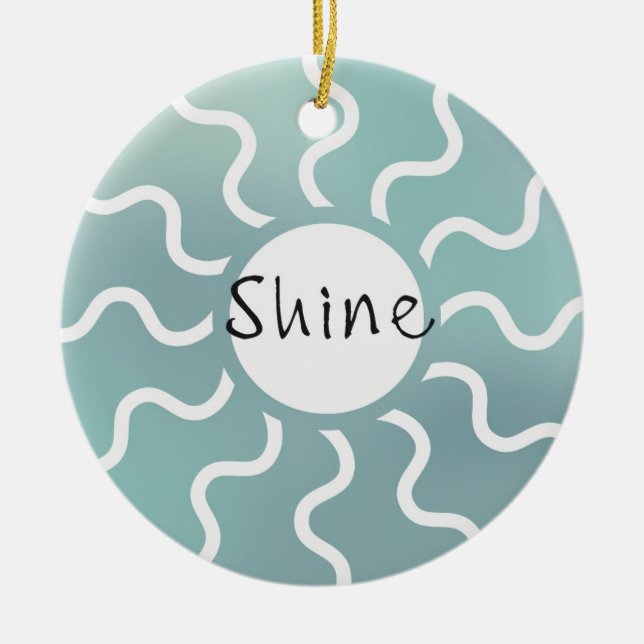 Shine Ceramic Tree Decoration (Front)