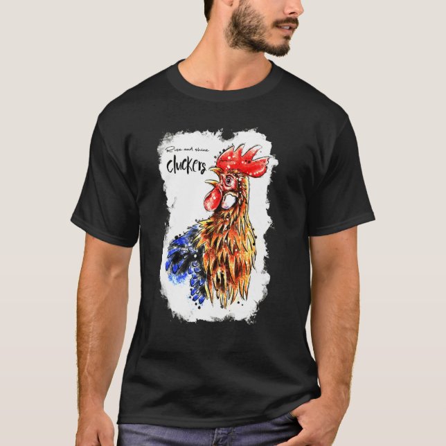 Shine Cluckers Chicken T-Shirt (Front)