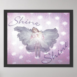 Shine, digital collage poster