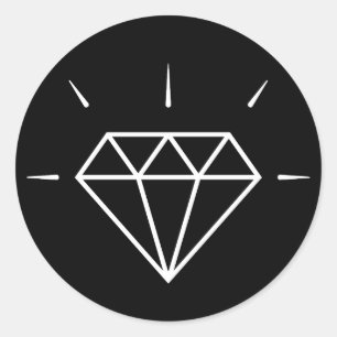 Shine Like a Diamond! Classic Round Sticker