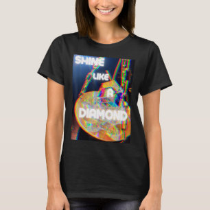 Shine Like a Diamond Pattern T-Shirt