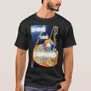 Shine Like a Diamond Pattern T-Shirt