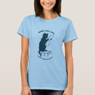 Shine Like Cats: Where Elegance Meets Tenacity 🐱✨ T-Shirt