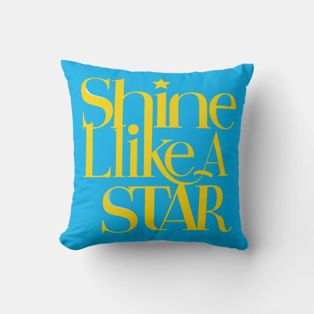 shine like star  cushion (Front)