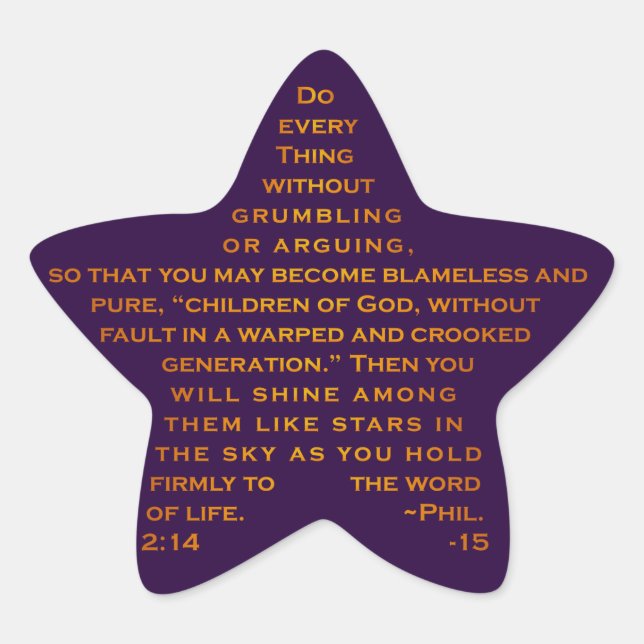 Shine Like Stars Star Stickers (Front)