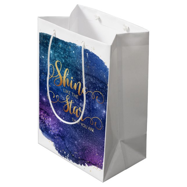 Shine Like The Star That You Are Gift Bag (Back Angled)