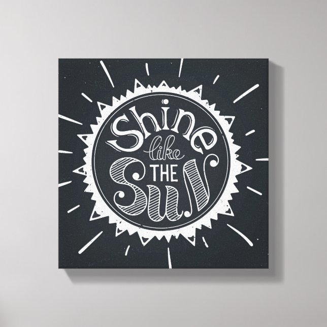 Shine Like The Sun Canvas Print (Front)