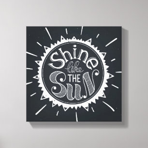 Shine Like The Sun Canvas Print