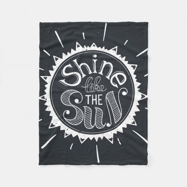 Shine Like The Sun Fleece Blanket (Front)
