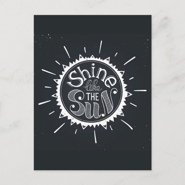 Shine Like The Sun Postcard (Front)