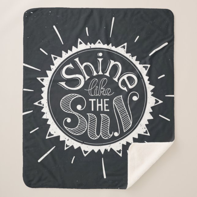 Shine Like The Sun Sherpa Blanket (Front)