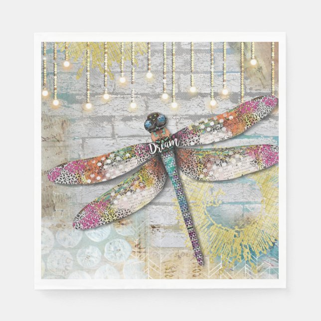 Shine On Dragonfly Napkin (Front)