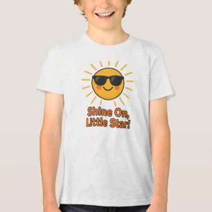 Shine On Little Star Cute Sun Design Tri-Blend Shirt