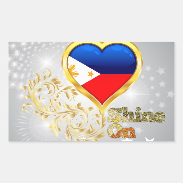 Shine On Philippines Rectangular Sticker (Front)