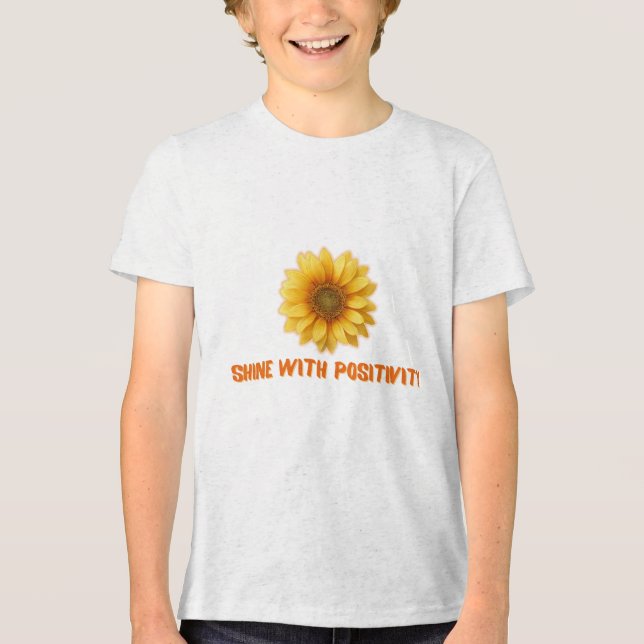 Shine Positivity Tri-Blend Shirt (Front)