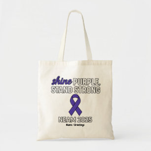 Shine Purple Stand Strong NEAM 2025 Epilepsy  Tote Bag