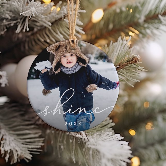 Shine Script | Photo Ceramic Tree Decoration (Creator Uploaded)