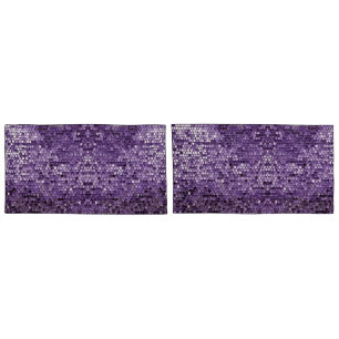 Shine Shine Purple Star AI art Pillowcase