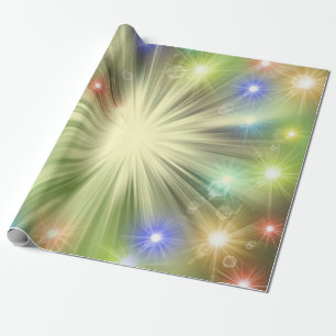 shine, star, sparkle, glow, glitter, light, effect wrapping paper