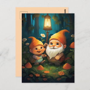 Shine Your Light Little Gnome Postcard
