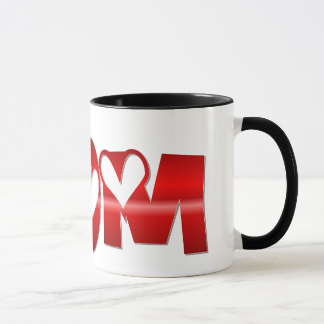 Shiney Mum with Hearts Mug (Right)