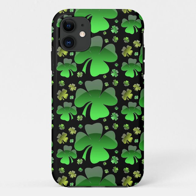 Shiney Shamrocks Case-Mate iPhone Case (Back)