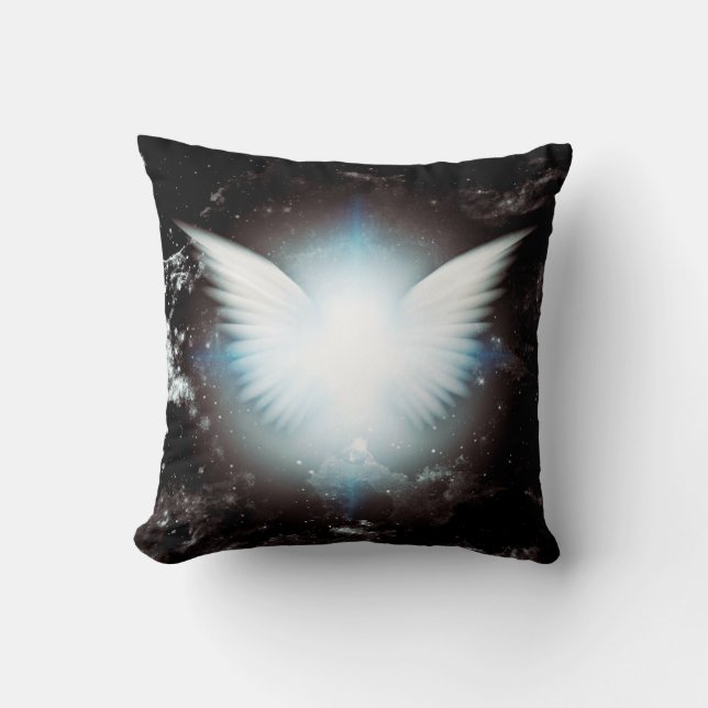 Shining angel wings cushion (Front)