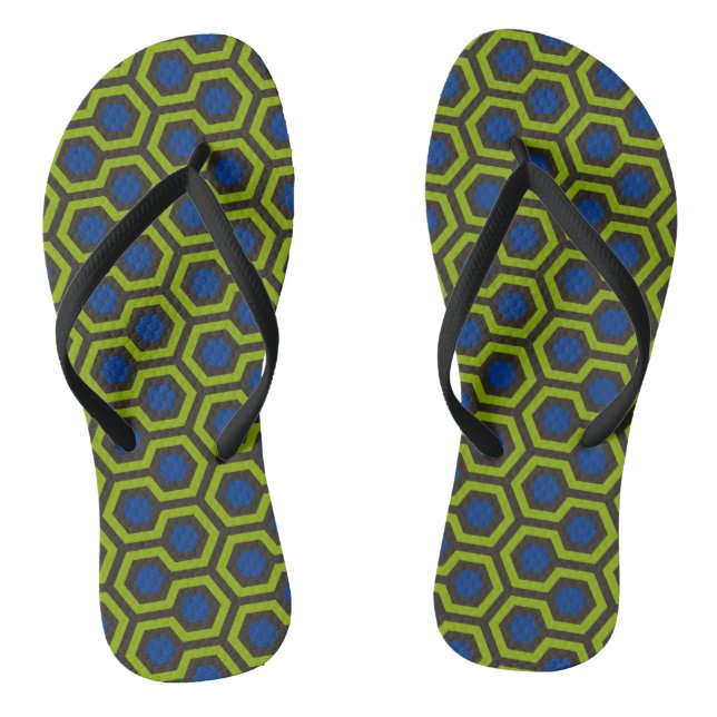 Shining Blue Jandals (Footbed)