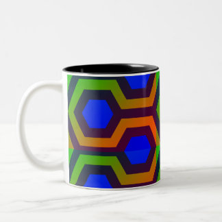 Shining Blue Two-Tone Coffee Mug