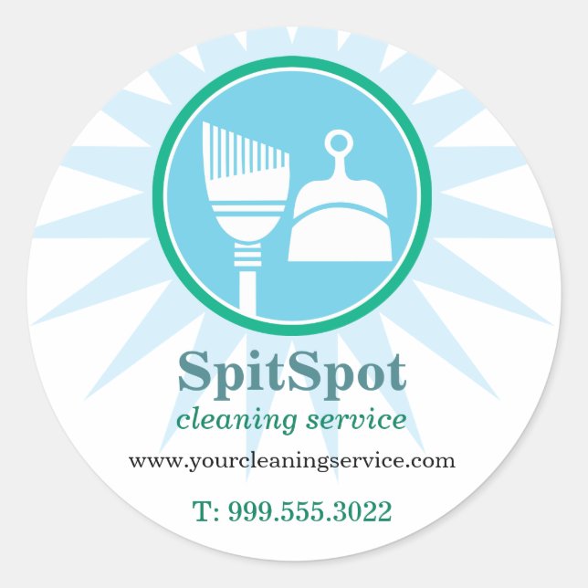 Shining Bright Cleaning Services Sticker (Front)