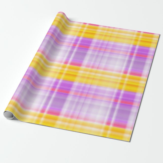 Shining Bright Diamonds-Coordinating PLAID 1- Wrapping Paper (Unrolled)