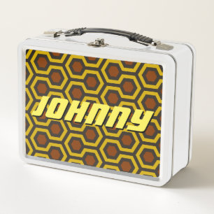 Shining Brown Johnny Metal Lunch Box
