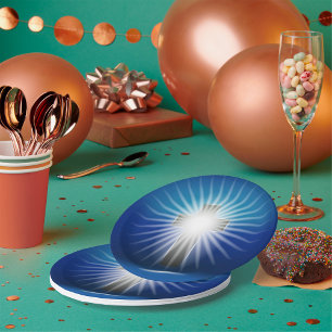 Shining Cross Paper Plate