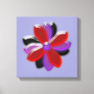 Shining Daisy Flower Canvas Print