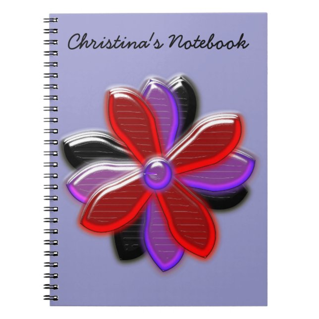 Shining Daisy Flower Customisable Notebook (Front)