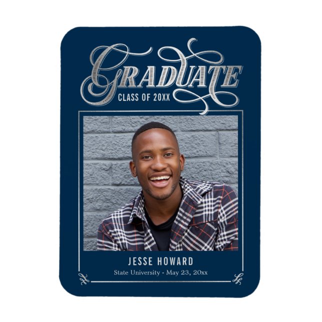 Shining Future Editable Colour Graduation Magnet (Vertical)