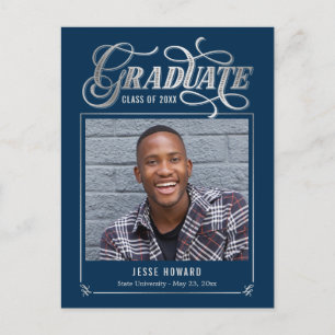 Shining Future Editable Colour Graduation Postcard