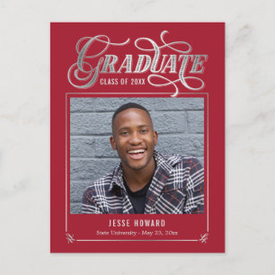Shining Future Editable Colour Graduation Postcard