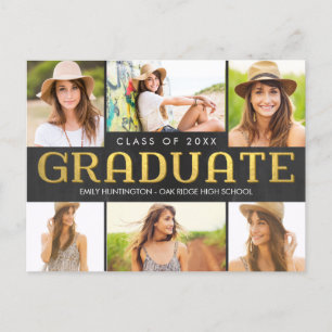 Shining Future Graduation Announcement Invitation