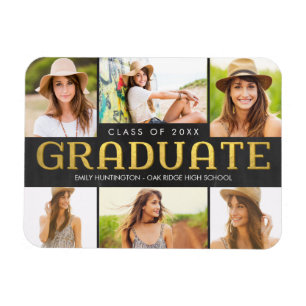 Shining Future Graduation Announcement Magnet