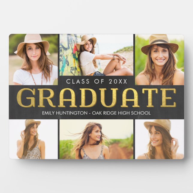 Shining Future Photo Graduation Plaque (Front)