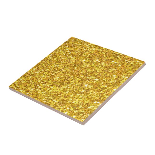 Shining Gold Glitter Seamless Pattern Tile (Side)